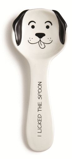 Picture of PAVILION PETS SPOON REST - DOG LICKED THE SPOON 10IN